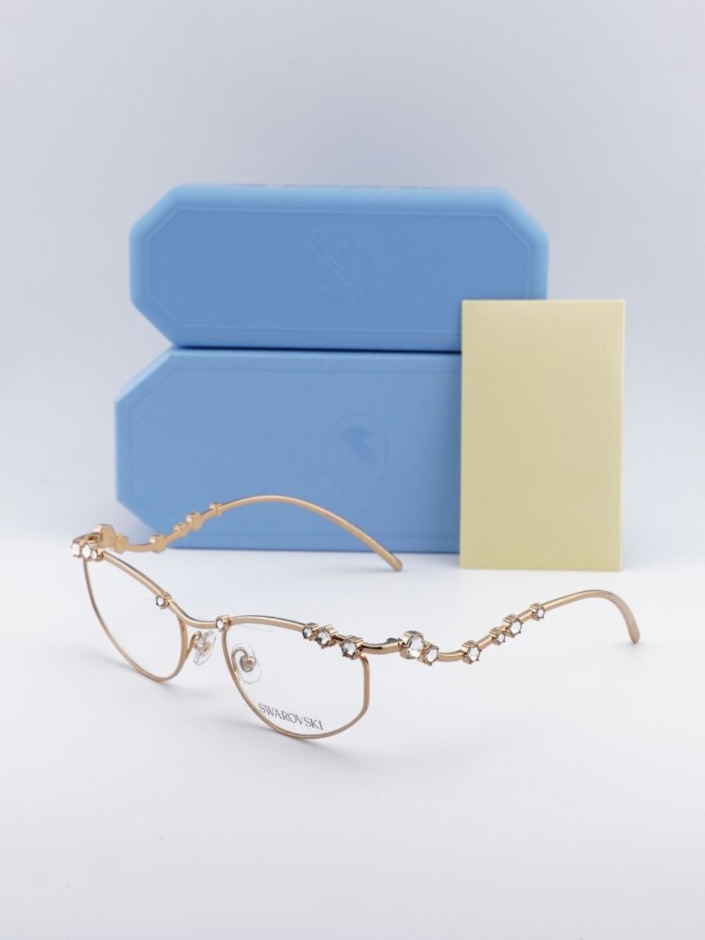 Swarovski SK1015 4004 Irregular Eyeglasses 55mm - Gold with Stones